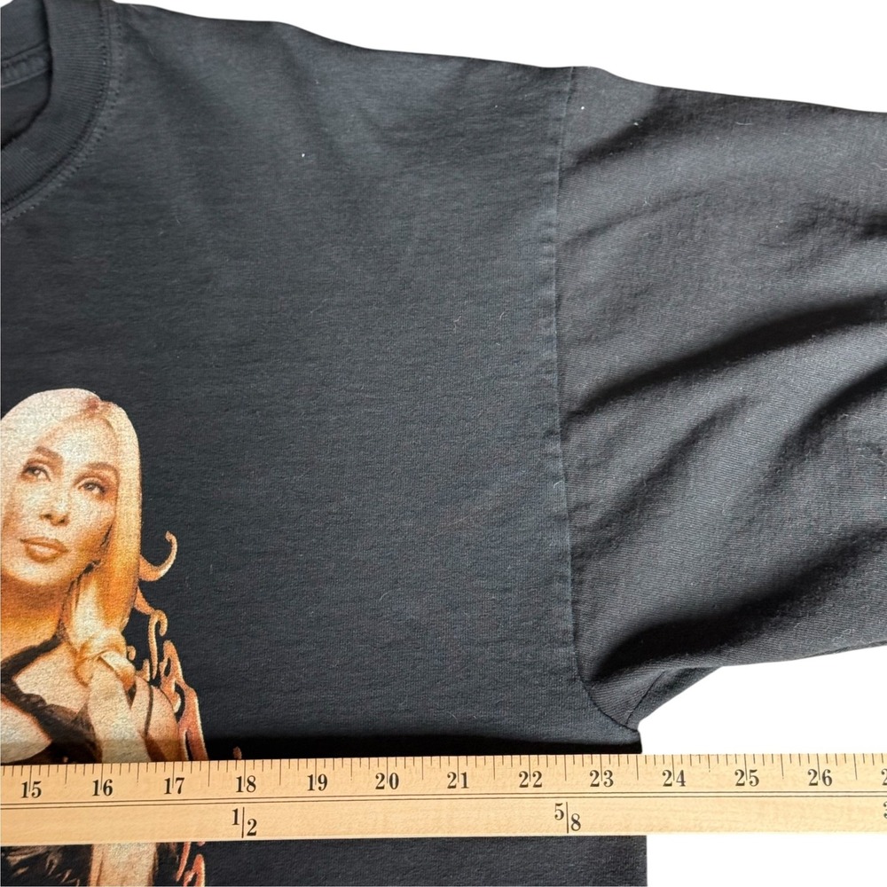 Cher 2005 Tour T-Shirt Vintage Gildan Black XL Double Sided Graphic Concert Tee - Picture 6 of 7
